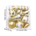 thumbnail image 2 of Christmas Tree Ornament Set 16Pcs Plastic Candy Ball Hanging Ornaments Set Christmas Home Holiday Party Decorations, 2 of 5