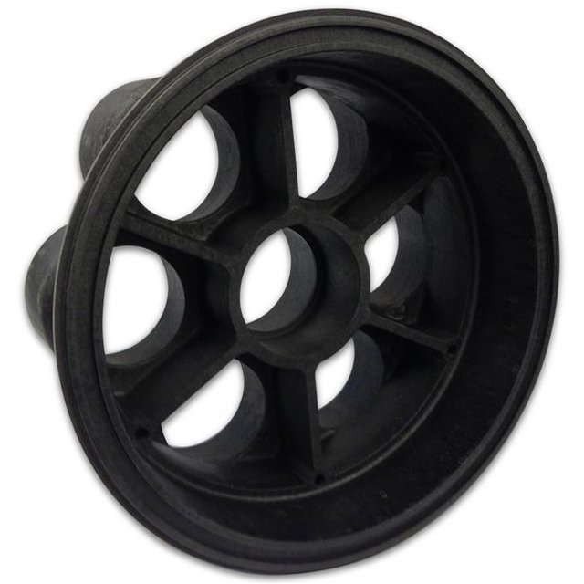 Paramount Pool & Spa Products 005-302-4032-03 2 in. 6-Port Valve Base, Black