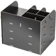 thumbnail image 3 of Office Supplies Desktop Organizer File Tray Wooden Pen Holder Sorter Storage Books Container Makeups Box Magazines Racks Counter Accessories Remote Controls Case Home School Student Workspace, 3 of 6