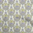thumbnail image 1 of oneOone Cotton Poplin Lime Green Fabric Asian Traditional Floral With Texture Sewing Material Print Fabric By The Yard 42 Inch Wide, 1 of 4