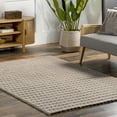 thumbnail image 3 of nuLOOM Nia Tile Faux Rabbit Machine Washable Area Rug, 3' 9" x 6', Taupe, 3 of 9
