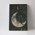 thumbnail image 4 of 16x24 inch Canvas Frameless Painting Moon & Black Cat,Rustic Yard,Cat'S Nest,Bathroom Decor Paintings Canvas,Classic Moon & Black Cat Decor Poster Prints,Funny Gift For Cat & Moon Enthusiast, 4 of 6