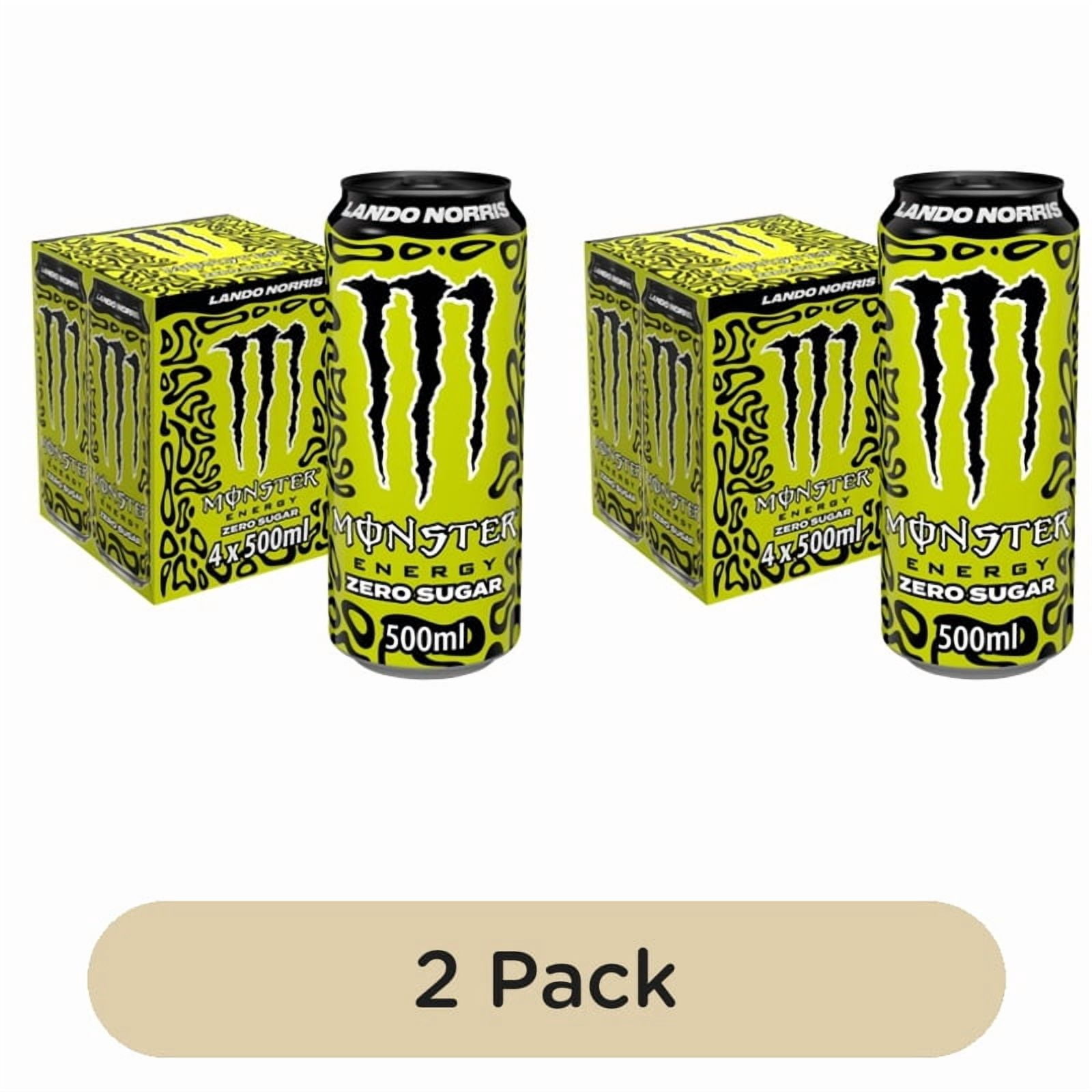 Monster Energy Lando Norris 4 x 500ml, British Import (Pack of 2)
