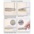 thumbnail image 4 of Amortiguador de puerta de armario con sistema de apertura por presión, 2 piezas, pestillo magnético para abrir, tiradores de empuje para armario, cierres magnéticos para gabinete, amortiguad, 4 of 5