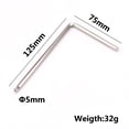 thumbnail image 1 of Luckyn 5mm Ball End Guitar Truss Rod Tool Allen Wrench for Martin Acoustic Guitar Silver, 1 of 5