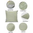 thumbnail image 6 of Throw Pillow Covers 16x16 Inch, Abstract Polka Dot Decorative Pillow Cases for Couch Sofa Bed, Geometric Dotted Stripes Vintage Green Cotton Linen Square Home Decor Pillowcases with Hidden Zipper, 6 of 6