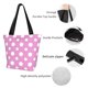 thumbnail image 4 of Balery Purple And White Polka Dot Bolsa de Hombro con Diseño, Bolsa Grande y Duradera, Bolsa Versátil para Compras, 4 of 6