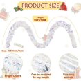 thumbnail image 2 of Xuelimei 50ft Iridescent Christmas Tinsel Garland: PVC Wire Material, Straight Shape, White Color, Perfect for Christmas Tree, Parties & DIY Projects, 2 of 7