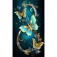 thumbnail image 1 of 5D DIY Full Drill Painting Gold Art Traffic 30x60 Cm Azul, 1 of 9