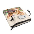 thumbnail image 3 of HELLHERO Zipper Bag with Book Protection for Books Lovers Book Sleeve Cover Easy Carry Book Case for Books, Magazines, and Stationery Dog Flowers, 3 of 8