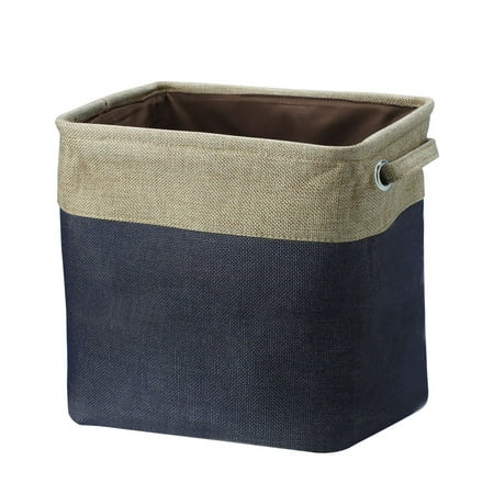 - Unique Bargains Fabric Storage Baskets Cube Bin 3 Colors,3 Size