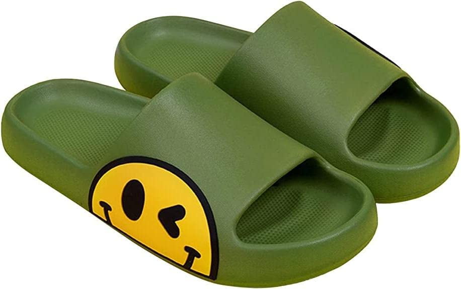 Cute Smiley Face Slippers Sandals for Women and Men, Soft Lightweight ...