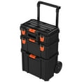thumbnail image 6 of BLACK+DECKER Rolling Tool Box, Stackable Storage System | 3 Piece Set (BDST60500APB), 6 of 11