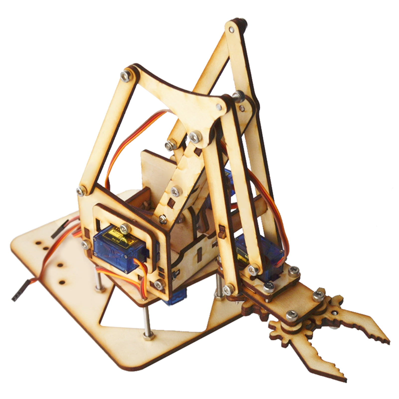 DIY Robotic Arm Kit DOF Wood Robotic Mechanical Arm Robot