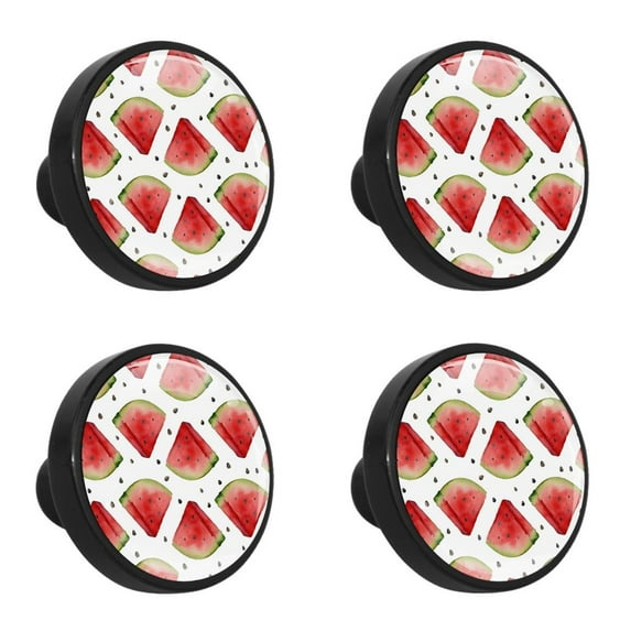 4 Pcs Watermelon Knobs for Kitchen Cabinet Cupboard Dresser Bookcase Drawer Pulls Handles Round Home Decor