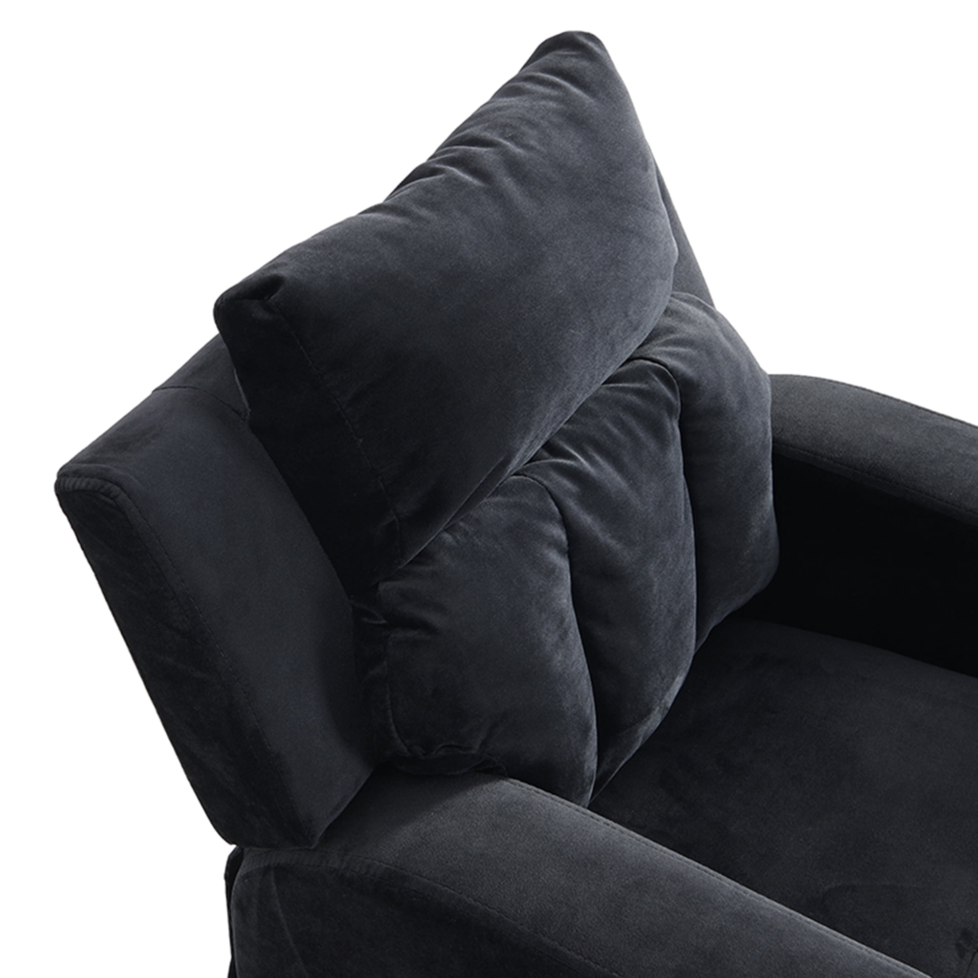 Kadyn Recliner Chair, Kids Recliner Chairs for Toddlers, Kids Single Recliner Sofa with Two Cup Holder, Footrest, Backrest, Single Armchair with Headrest and Footrest, Black Kadyn Recliner Chair, Kids Recliner Chairs for Toddlers, Kids Single Recliner Sofa with Two Cup Holder, Footrest, Backrest, Single Armchair with Headrest and Footrest, Black