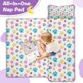 thumbnail image 4 of Pets Paws Print Colorful Toddler Nap Mats for Kids Preschool,Sleeping Mat Bag or Kids,Toddler Sleeping Bag,Toddler Nap Mat or Daycare, 4 of 6