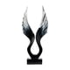 thumbnail image 1 of Escultura de alas, figura decorativa, estatua moderna, adorno de escritorio para entrada, chimenea, decoración del hogar, regalo de inauguración de la Gris, 1 of 9