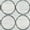 White, variant on Rugs.com Lattice Trellis Collection Rug – 5 Ft Round Gray Low-Pile Rug Perfect For Kitchens, Dining Rooms