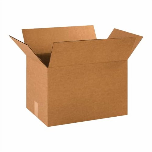 PARTNERS BRAND 18 x 12 x 12 Corrugated Cardboard Boxes, Medium 18"L x 12"W x 12"H, Pack of 25 | Shipping, Packaging, Moving, Storage Box for Home or Business, Strong Wholesale Bulk Boxes