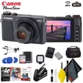 thumbnail image 1 of Canon PowerShot G9 X Mark II Digital Camera (Black) Advanced Accessory Kit, 1 of 6
