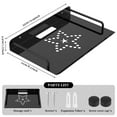 thumbnail image 5 of Projector Shelf Metal Floating Shelf for Projector Wall Mount Wifi Router Shelf Easy to Install Floating Projector Shelf for DVD Player Cable Box Smart Speaker, 5 of 8