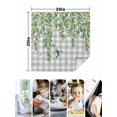 thumbnail image 4 of Spring Plants Cloth Napkins Set of 8 Reusable Dinner Napkins, Watercolor Leaves Birds Flowers Gray Plaid Cocktail Napkin Washable Table Napkins for Wedding/Holiday Party/Baby Shower 20"x20", 4 of 7
