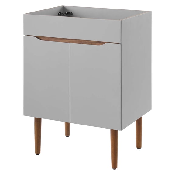 Vanity Cabinet, Sink not included, Wood, Grey Gray Brown Brown Walnut, Modern Contemporary Urban Design, Hotel Bedroom Bathroom Master Suite Guest