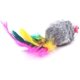 thumbnail image 5 of Furry Pet Cat Toys Ratones, Ratón de juguete para gatos, Juguetes para mascotas para gatos, Atrapasueños para colas de plumas, 10 colores al azar, 5 of 7
