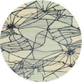 thumbnail image 1 of Ahgly Company Indoor Round Contemporary Sage Green Abstract Area Rugs, 7' Round, 1 of 6