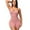 Pink, variant on Women's Shapewear Tummy Control Bodysuit Shaping Waist Tights Slim One-Piece Belly Bra Body Shaper Coffee L