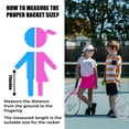 thumbnail image 4 of Raqueta de tenis para niños AMA SPORT 17 pulgadas con bolsa azul, 4 of 8