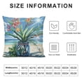 thumbnail image 6 of Acheng Summer Sunshine Beach Bottle Coral Seaweed Decor Throw Pillow Case Cover Blue Ocean Tropical Coconut Tree Starfish Pillow Cover for Home Chair Couch Cushion Cover,2 Pcs White, 6 of 6