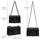 thumbnail image 3 of Bolso bandolera MYHOZEE con estampado de serpiente en piel negra, 3 of 7