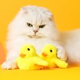 thumbnail image 4 of Eléctrico Pequeño Pato Amarillo Juguetes Inteligente de Felpa Automática Vibrante Sonido Eléctrico Gato de Juguete para Gatos Gatitos, 4 of 8