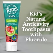 Tom’s of Maine Watermelon Wiggle Kids Toothpaste with Fluoride, 5.1 Oz