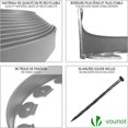 thumbnail image 4 of Aedcbaide Flexible Plastic Lawn Edging 5m Plastic Garden Edging Plastic Lawn Edging Lawn Edging With 15 Securing Nails, 4 of 5