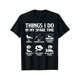thumbnail image 1 of Things I Do In My Spare Time Fishing Boys Men Bass Fishing T-Shirt, 1 of 6