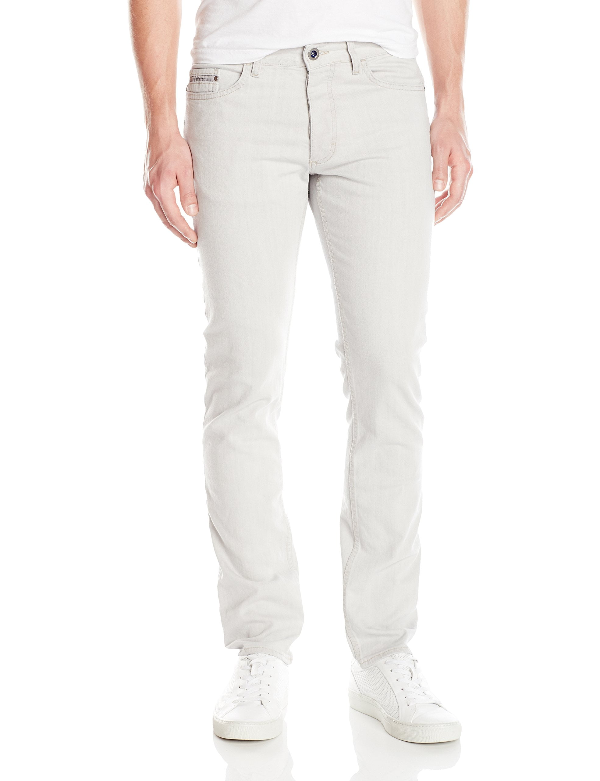 Calvin Klein - Calvin Klein NEW Stone Gray Mens Size 36x30 Slim Skinny ...