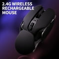 thumbnail image 2 of 2.4G Sans Fil Ergonomique Bureau 10M Distance de Transmission 3 Niveaux Réglable DPI et Jouer pour Ordinateur Portable Rouge Rouge Rouge, 2 of 6