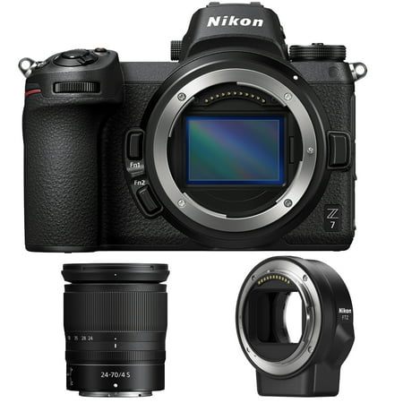 Nikon Z7 FX-Format 4K Mirrorless Camera with NIKKOR Z 24-70mm f/4 + FTZ (Best Nikon Mirrorless Camera 2019)