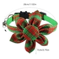 thumbnail image 3 of Collar para gato con diseño de girasol rojo y verde (2024), con cascabel y lazo., 3 of 5
