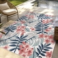 thumbnail image 5 of Gertmenian Tara Nelly Coastal Floral Blue Outdoor Area Rug, 6x9, 5 of 8