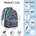 thumbnail image 3 of Floral and Leopard Print Students’s Backpack Durable, Lightweight School Backpack with Colorful Wildflower and Butterfly Artwork, Perfect for Student and Student, 3 of 6