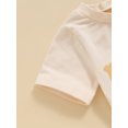 thumbnail image 7 of Suealasg Little Boys Summer Casual Tops Short Sleeve Crewneck Colorful Letter Print Loose Fit T-shirt 1T 2T 3T 4T 5T 6T 7T 8T Kids Child Boys Tee, 7 of 7