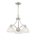 thumbnail image 3 of Livex Lighting Somerset Chandelier in Brushed Nickel, 3 of 13