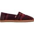 thumbnail image 2 of Women's TOMS Alpargata Leather Wrap Slip On Shoe Barn Red Earthy Plaid/Faux Shearling 8.5 M, 2 of 4