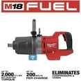 thumbnail image 4 of Milwaukee M18 FUEL 1 in. D-Handle High Torque Impact Wrench w/ ONE-KEY (Bare Tool) + Mazepoly Cleaning Cloth, 4 of 7