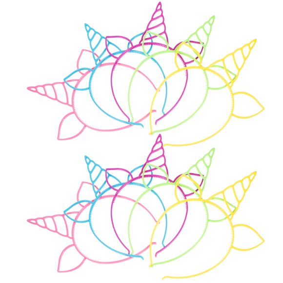 FUEENIRVA 10Ud Unicornio Para Y Cosplay Decorativa Multicolor