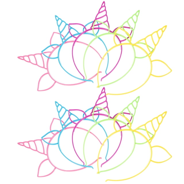 FUEENIRVA 10Ud Unicornio Para Y Cosplay Decorativa Multicolor